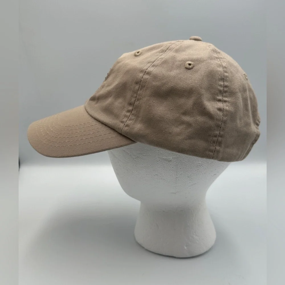 Women’s Khaki Free Your Feels Embroidered Graphic Baseball Cap Hat Adjustable